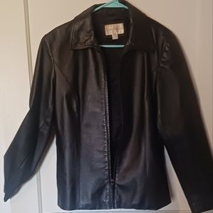2000's Black Leather Jacket